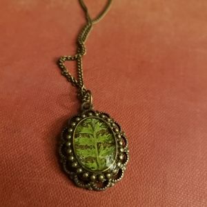 Real fern leaf necklace